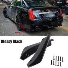 Gloss Black Rear Bumper Canard Splitter Diffuser Lip For Cadillac Escalade Cts