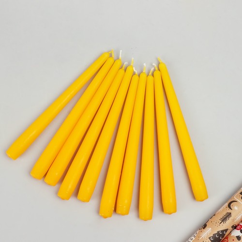 Paquete de 10 o 20 velas amarillas para cena G Decor - Imagen 4 de 4