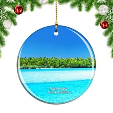 Rarotonga Cook Islands Christmas ornament city travel souvenir