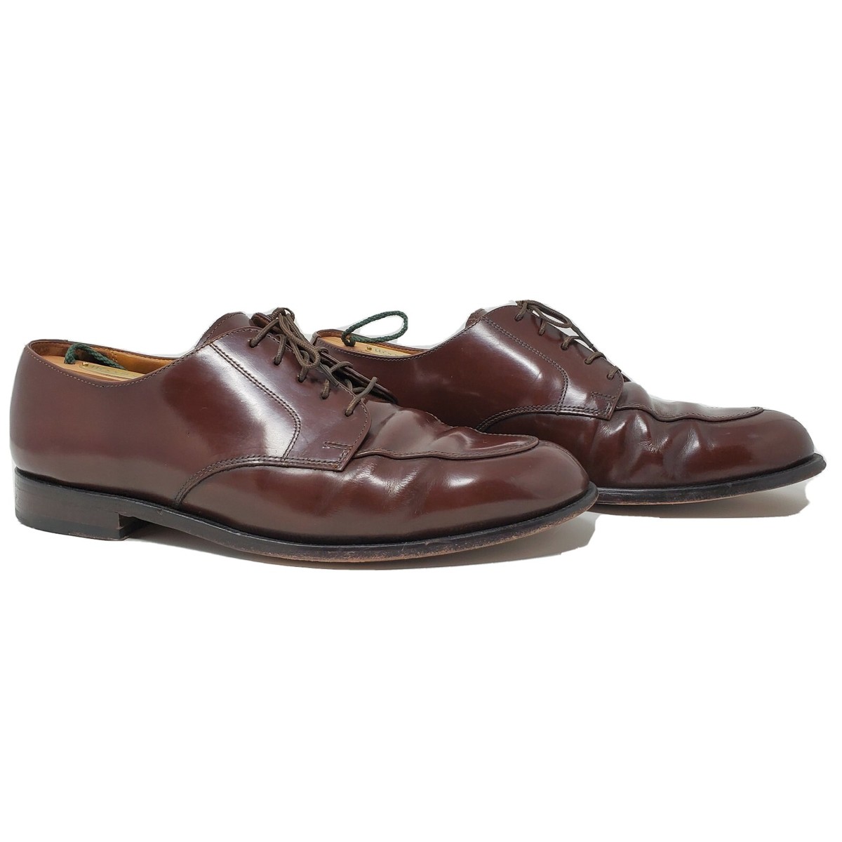 Cole Haan City Calhoun Brown Leather Split Toe‎ Dress Oxfords Cole Haan City Calhoun Mens 13 Brown Split Toe Oxford Lace  main image 4