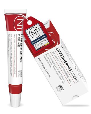 Herpes Creme bei Lippenherpes mit Sofort-Effekt 4 g - INTENSIV-CREME - verhin...