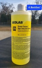 Ecolab Grease Express High Temp Grill Cleaner 32 oz. 6110127 10127 6 Bottles 