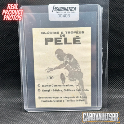 Carte Collection Vintage Pelé Mexique 1970 #130 - Édition Erregê, Rare, Excellent état
