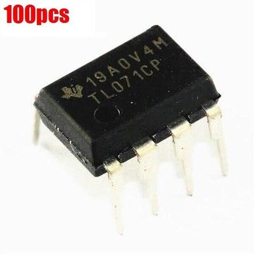 100Pcs Operational Amplifier Ti TL071 TL071CP Low Noise Jfet Input DIP
