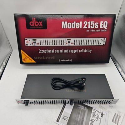 DBX 215s Dual Channel 15-Band Graphic Equalizer Switchable ±6 or±15 dB 1U EQ NEW