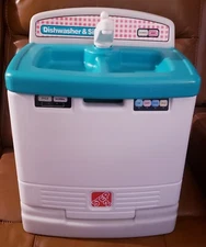 Step 2 Pretend Play Dishwasher Sink Child Size Toddler Vintage