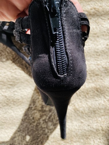 High Heel Platform Women Shoes Black & Gold Size 6 Great Condition - Bild 5 von 8