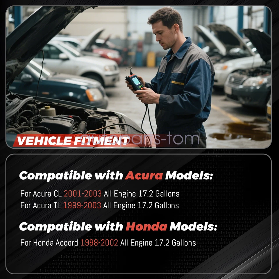 Tanque de combustible para Honda Accord 1998-2002 Acura CL 2001-2003 TL 1999-2003 17,2 galones Foto 3 de 4