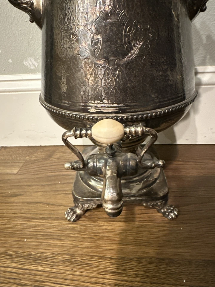 1880 C. Norblin & Co. Varsóvia banhado a prata Samovar Polen Russian Imperium - Imagem 2 de 4