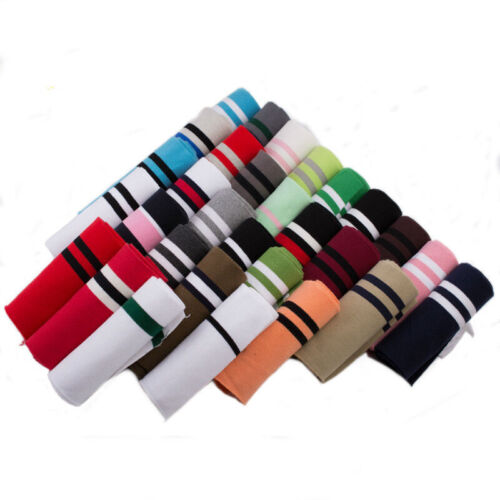 1*1 Stripe Cotton Stretch Knit Neckline Cuff Waistband Rib Trim Sweater Fabric - Picture 3 of 45