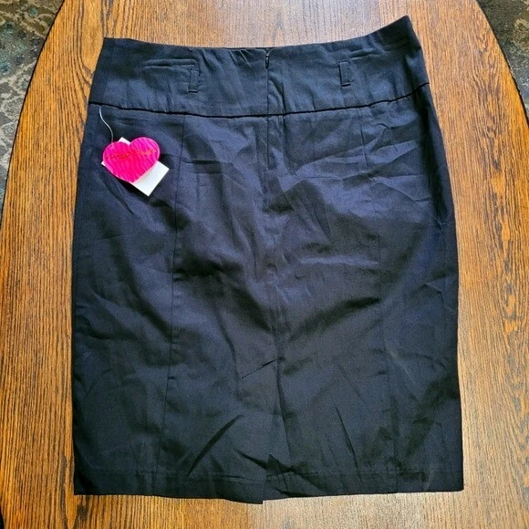 Heart Soul black ruched side pencil skirt size women's junior's 9 NEW with tags - Image 2 of 4