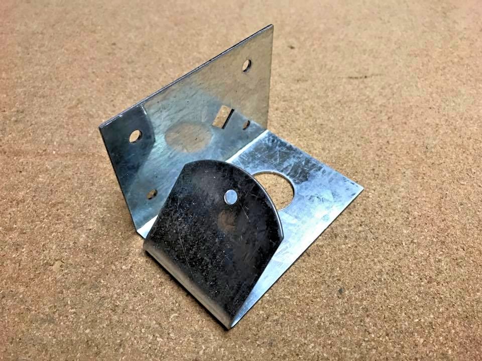 Arris rail brackets bolt on close board feather edge boards fencing