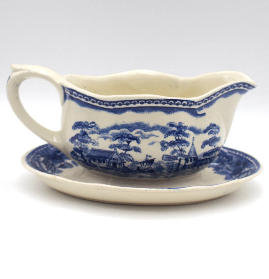 Arabia Finnland Sauciere Landschaft blau Maisema Dsgn Reinhard Richter