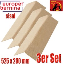 3 x Eck-Kratzbrett Ebi Kratzecke Kratzmöbel Sisal Schutz Kratzfläche 525x280mm