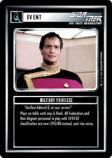 Star Trek CCG 1E - Q-Continuum - Military Privilege