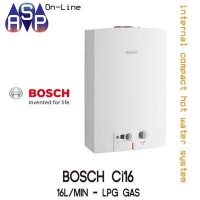 Bosch Ci16 Internal LPG 16L Continuous Compact Hot Water Unit GWH16-2GLP |  eBay