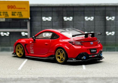 ZD CM 1:64 JDM Red BRZ Varis Arising Racing Sports Model Diecast Metal Car BN - Picture 8 of 9