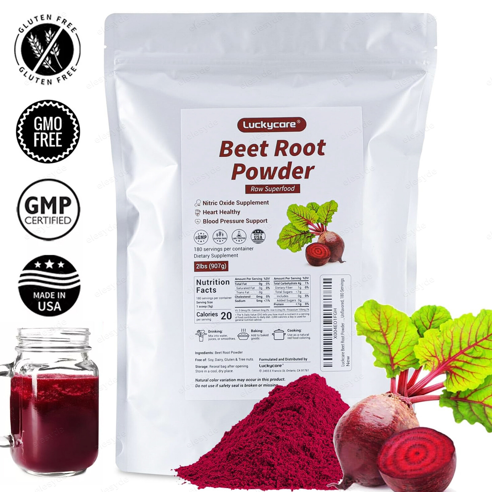 2 LB Organic Beet Root Powder Raw Non-GMO Nitric Oxide Booster