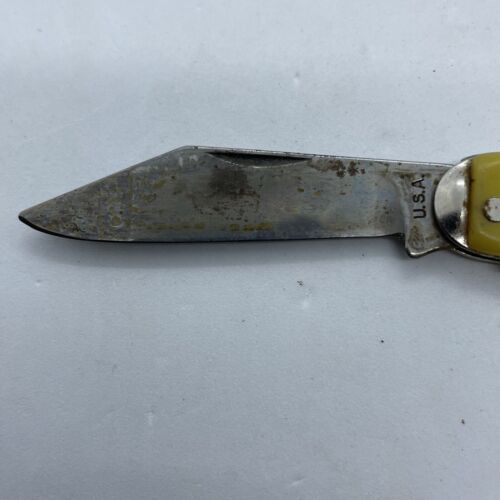 Elvis Presley Folding Pocket Knife Elvis The King Lives On 2 Blades USA Vintage - Picture 3 of 9