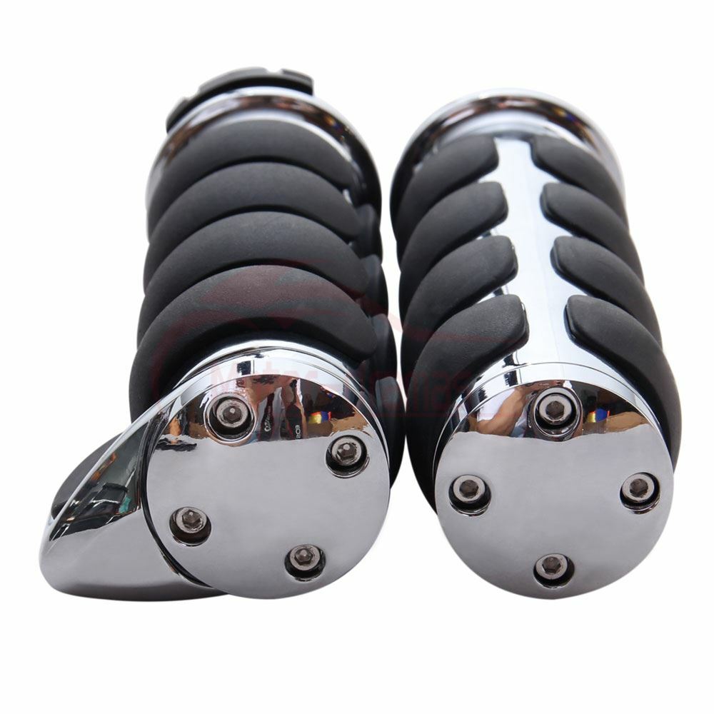 For Harley Road King Softail Electra Glide 1" Motorcycle Handle Bar Hand Grips