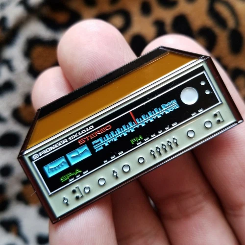 Pioneer SX-1010 Vintage Receiver Enamel 2 Inch Pin
