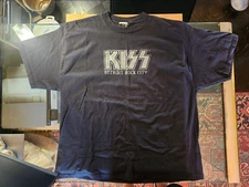 KISS RARE Detroit Rock City Silver Sparkle Letters XL Black Group Shirt Cool!