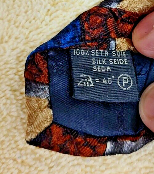 ZEGNA Man's Tie Triangular and Rectangular patter… - image 8