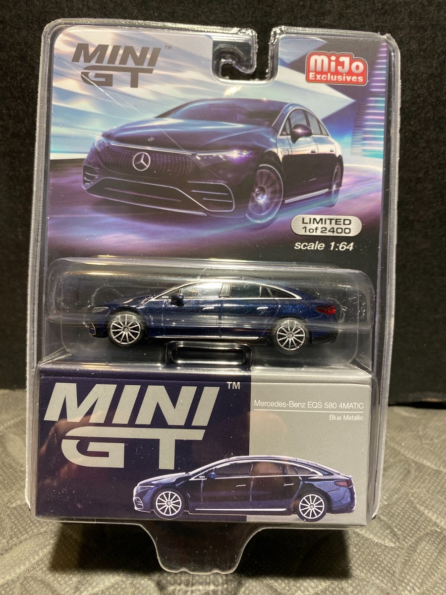 1/64 MINI GT MIJO EXCLUSIVES MERCEDES-BENZ EQS 580 MATIC BLUE