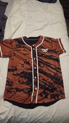 Mens Mediuk CARL COX Red ROCKS REVERSIBLE BASEBALL JERSEY