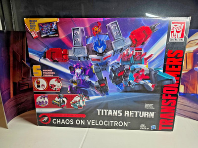 NEW Transformers Titans Return Chaos on Velocitron PRIME NAUTICA Open Box Bonus