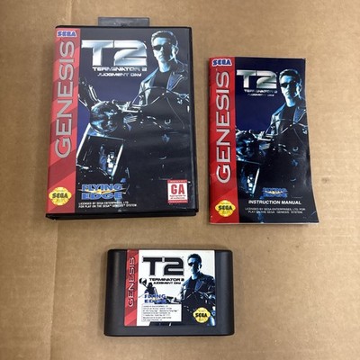 T2: Judgment Day CIB Complete (Sega Genesis, 1993) Box And Manual Terminator