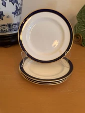 Set Of 4 Bread And Butter Plates Spode Cobalt Consul