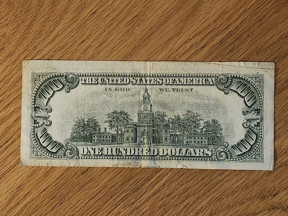 1969 $100 FEDERAL RESRVE NON-STAR F00448008A - Image 4 of 4