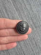 1 x London Midland & Scottish (LMS) Railway Company Black Horn Button