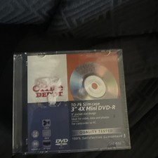 Office Depot Mini DVD-R 3" 4x 1.4GB 30min 10-Pack NEW Sealed Camcorder Discs