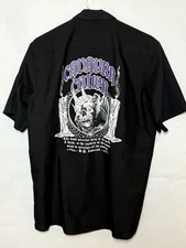 Rare Cadabra Records Black Button Up Red Kap Men’s Size Large Demon