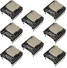 8PCS Mini MP3 Player Module Audio Voice Music Module 16P Support TF Card Compati