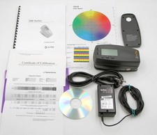 X-Rite 528 Spectrophotometer w/ Pantone database, XRGA,  E, Lab, CMYK spot 3.4mm