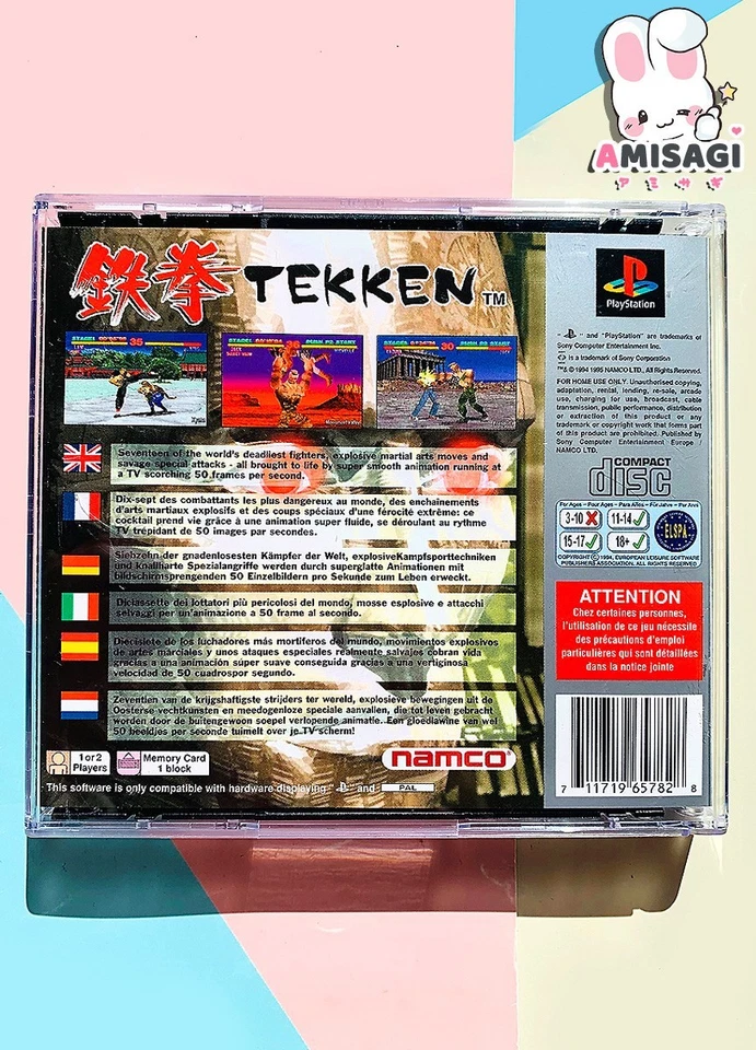 Tekken - PS1 Spiel Sony PlayStation 1 Retro 1995 PAL | Zustand Gut - Bild 2 von 3