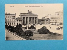 Old postcard of Berlin, Pariser Platz with Brandenburg Gate, not used