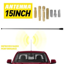 15 Universal Car Black Antenna Aerial Am Fm Radio Mast Cable Pole Replacement 15 Universal Car Black Antenna Aerial Am Fm Radio Mast Cable Pole Replacement