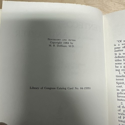 PINGSTEN AND AFTER Acts M. R. DeHaan (1964, Hardcover, DJ, Zondervan Christian) - Bild 3 von 4