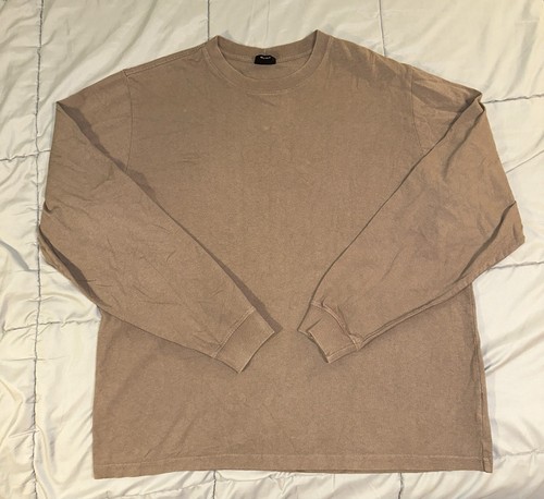 Vintage Filson leeres Langarm-T-Shirt 100 % Baumwolle Herren Größe XL braun hergestellt in den USA