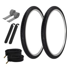 PRO TIRES 700 x 40 Black W-2101 W/ TUBES, RIM STRIPS,  TIRE LEVERS 48mm Schrad