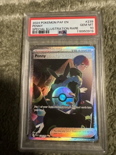 2024 Penny #239 Trainers PAF en Paldean Fates Special Illustration PSA 10
