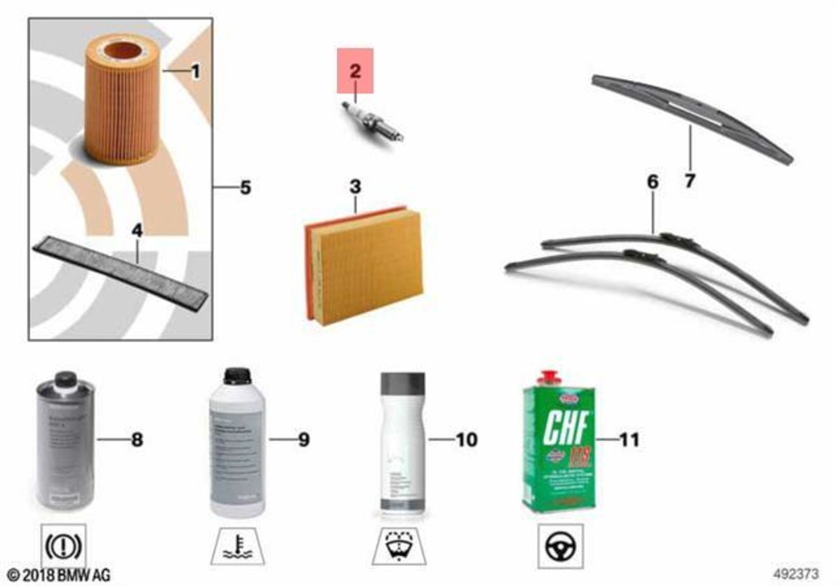 Genuine BMW E81 E87 E87N E90 E90N BKR6EQU Ignition Spark Plug 1pcs OEM