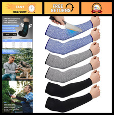 Cut Resistant Arm Sleeves - Level 5 Protection for Welding, Gardening, Kitchen -
