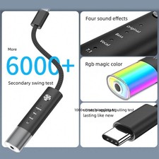 Durability Braided Type C To 35mm Headphone Adapter Supports HiFi Music Playing