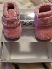 Pantofole bambino UGG Bixbee e Lovey rosa 2/3 nuove con scatola adorabili spedizione gratuita 