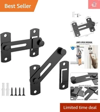 180° Stainless Steel Barn Door Lock: Elegant Privacy with Easy Installation